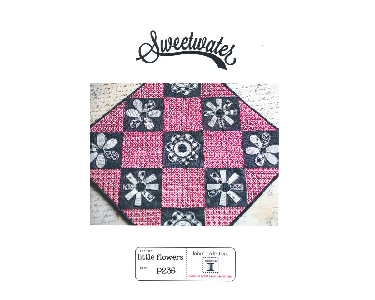 Patchwork-Anleitung LITTLE FLOWERS, Mini-Quit, Moda Fabrics