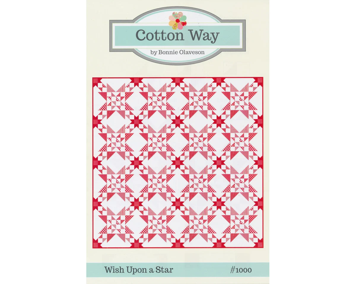 Patchwork-Anleitung WISH UPON A STAR, Quilt, Moda Fabrics