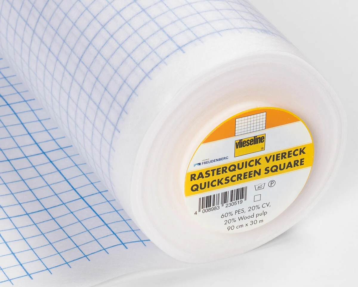 Patchworkeinlage Rasterquick VIERECK, Vlieseline