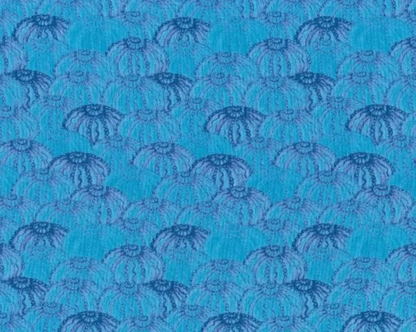 Patchworkstoff A-B-SEAS, Quallen, aqua