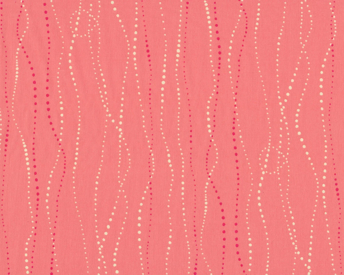 Patchworkstoff AERIAL, Punkte-Linien, aprikot, Tamara Kate