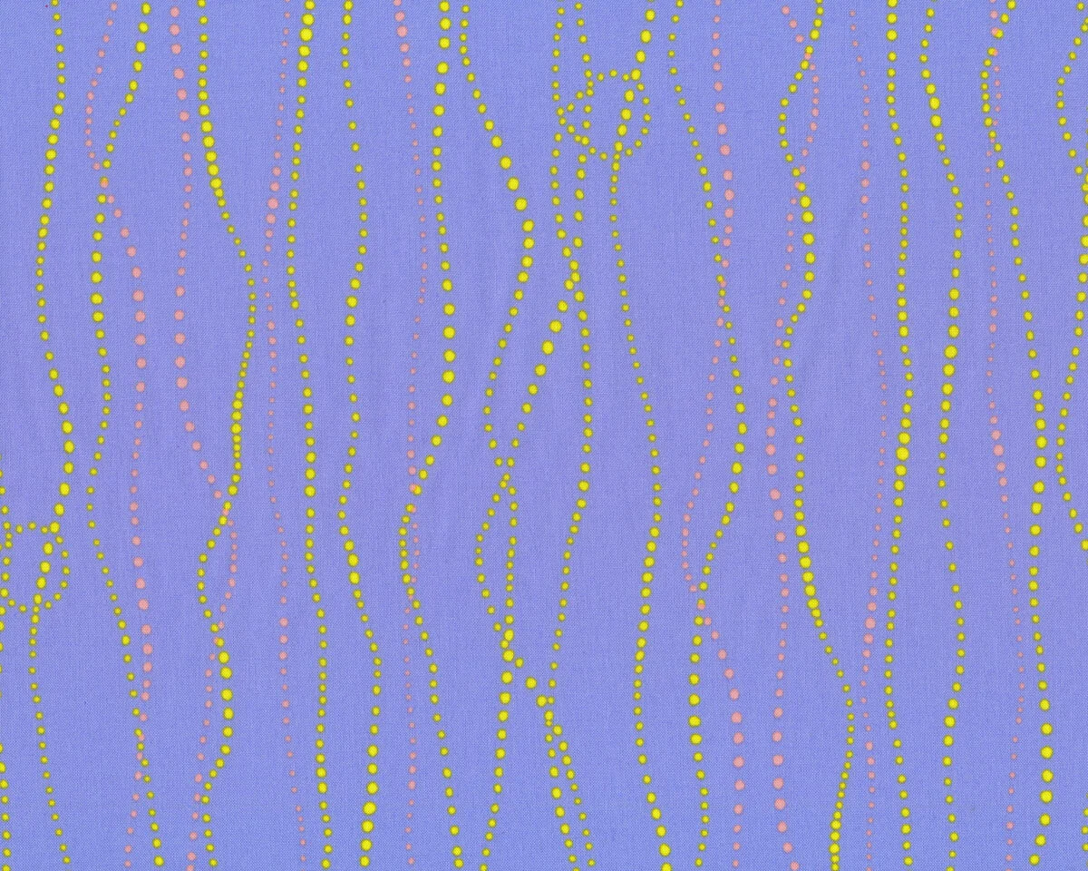 Patchworkstoff AERIAL, Punkte-Linien, lavendelblau, Tamara Kate