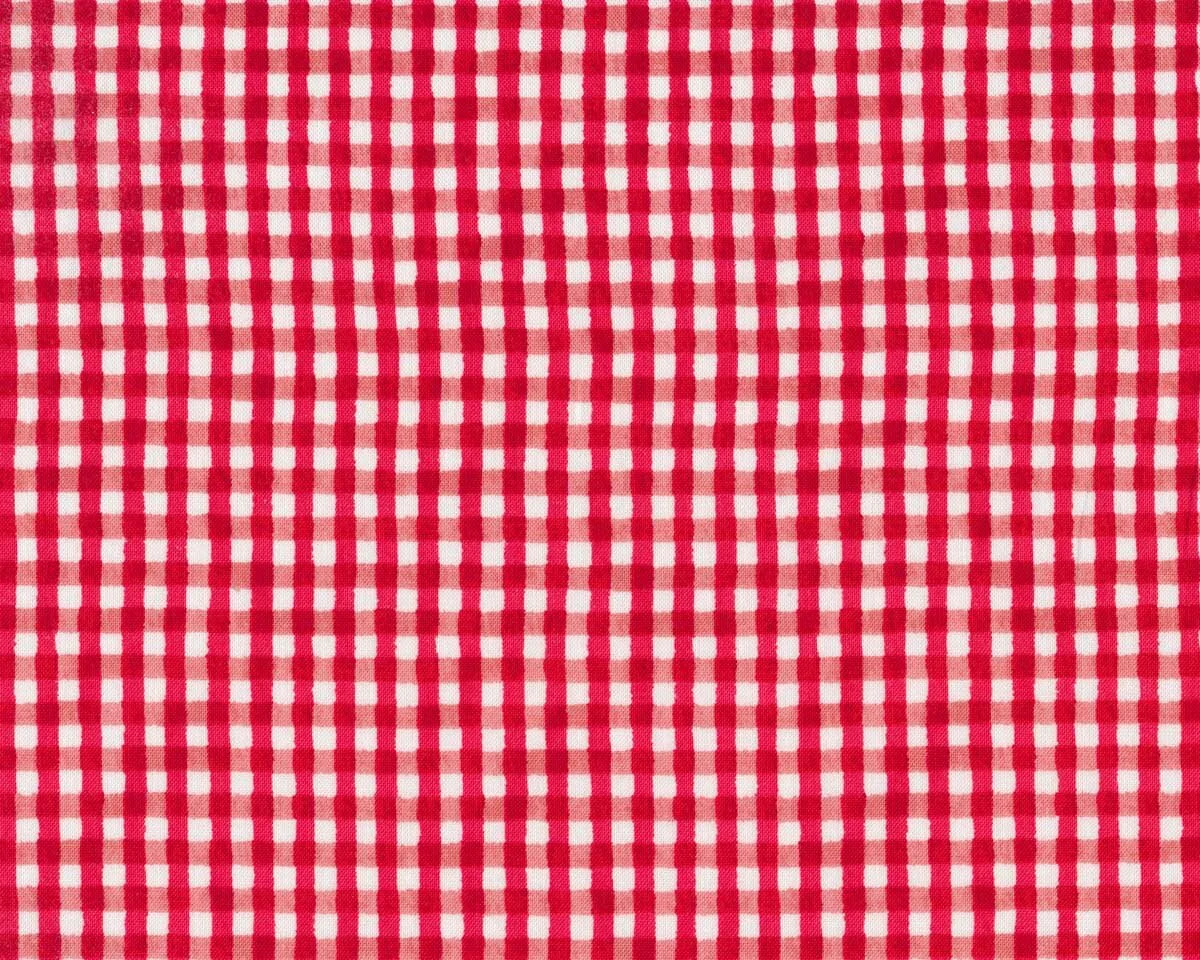 Patchworkstoff CERTIFIED DELICIOUS, Karo, rot-weiß, Windham Fabrics