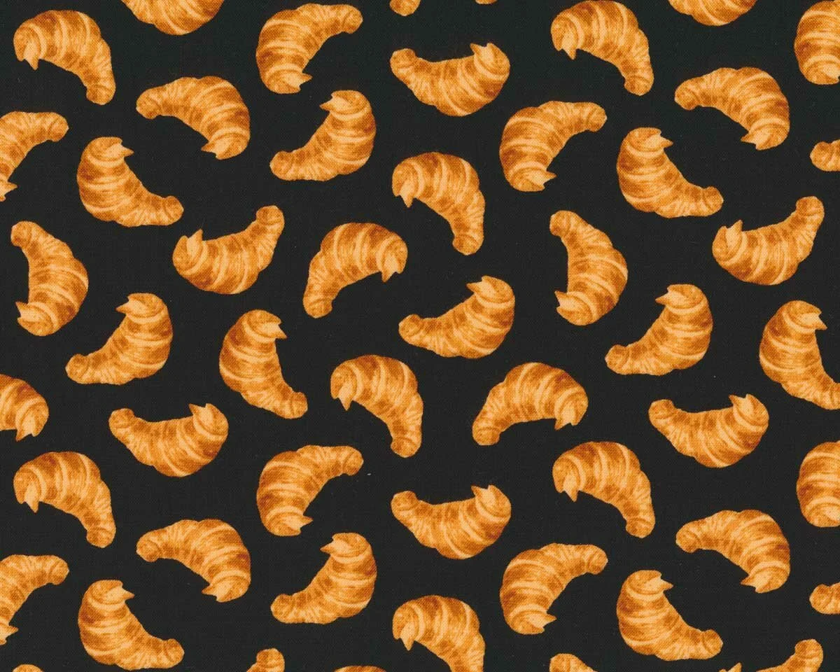 Patchworkstoff COFFEE SHOP, Croissants, Windham Fabrics