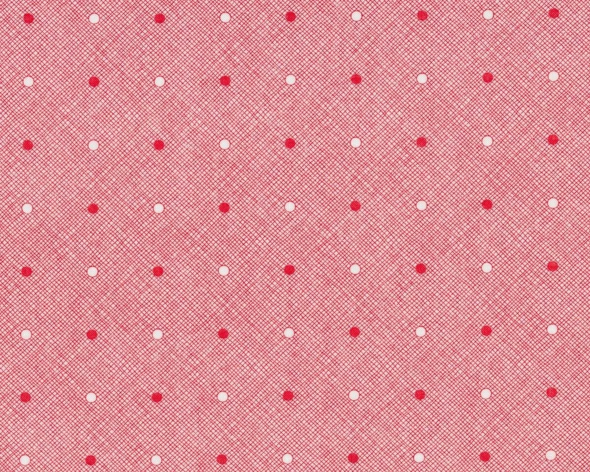 Patchworkstoff DAYSAIL, Punkteraster, rot, Moda Fabrics