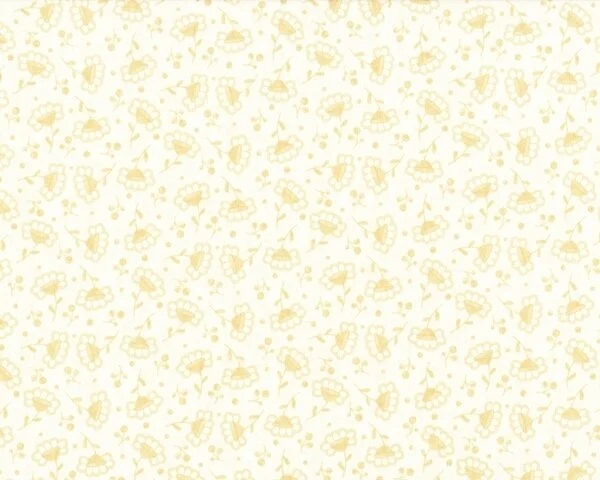 Patchworkstoff "Finally Free" mit Streublümchen, hellbeige