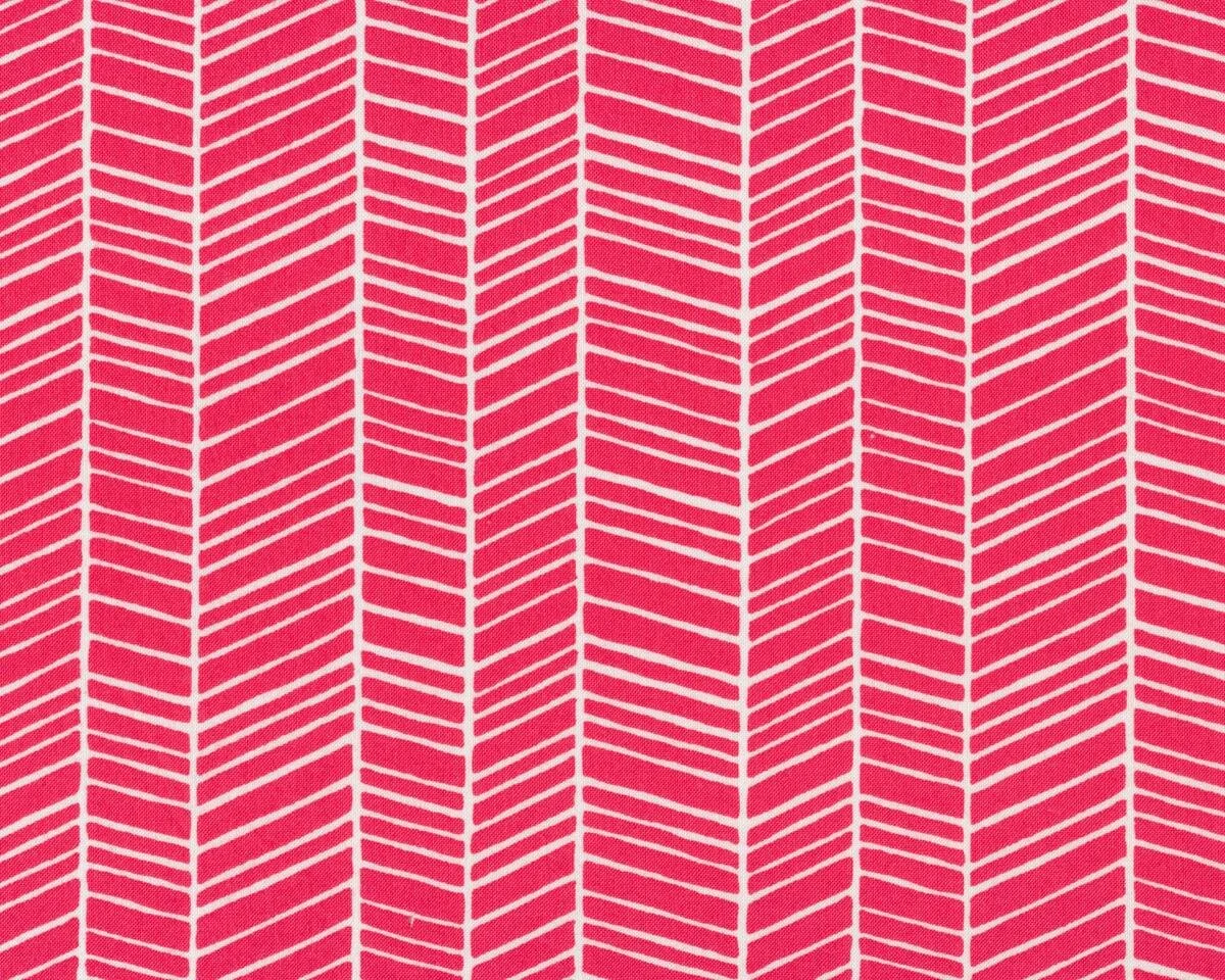 Patchworkstoff FLORA HERRINGBONE, Fischgrat, pastellrot
