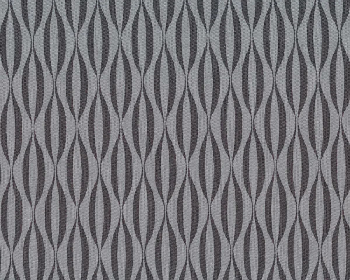 Patchworkstoff FLOW, Oval-Ketten, grau-dunkelgrau, Moda Fabrics