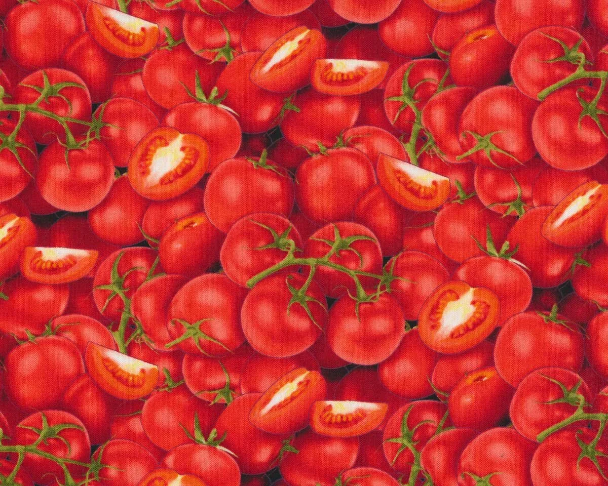 Patchworkstoff FOOD FESTIVAL, Tomaten, Elizabeth's Studio