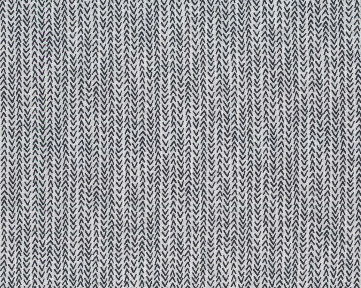 Patchworkstoff HARMONY, Zacken-Streifen, weiß-schwarz