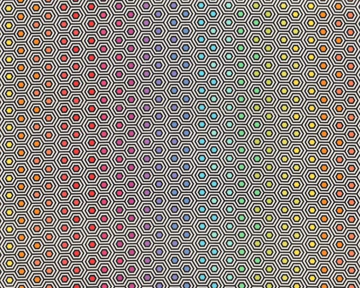 Patchworkstoff LINEWORK, Hexagone, Tula Pink