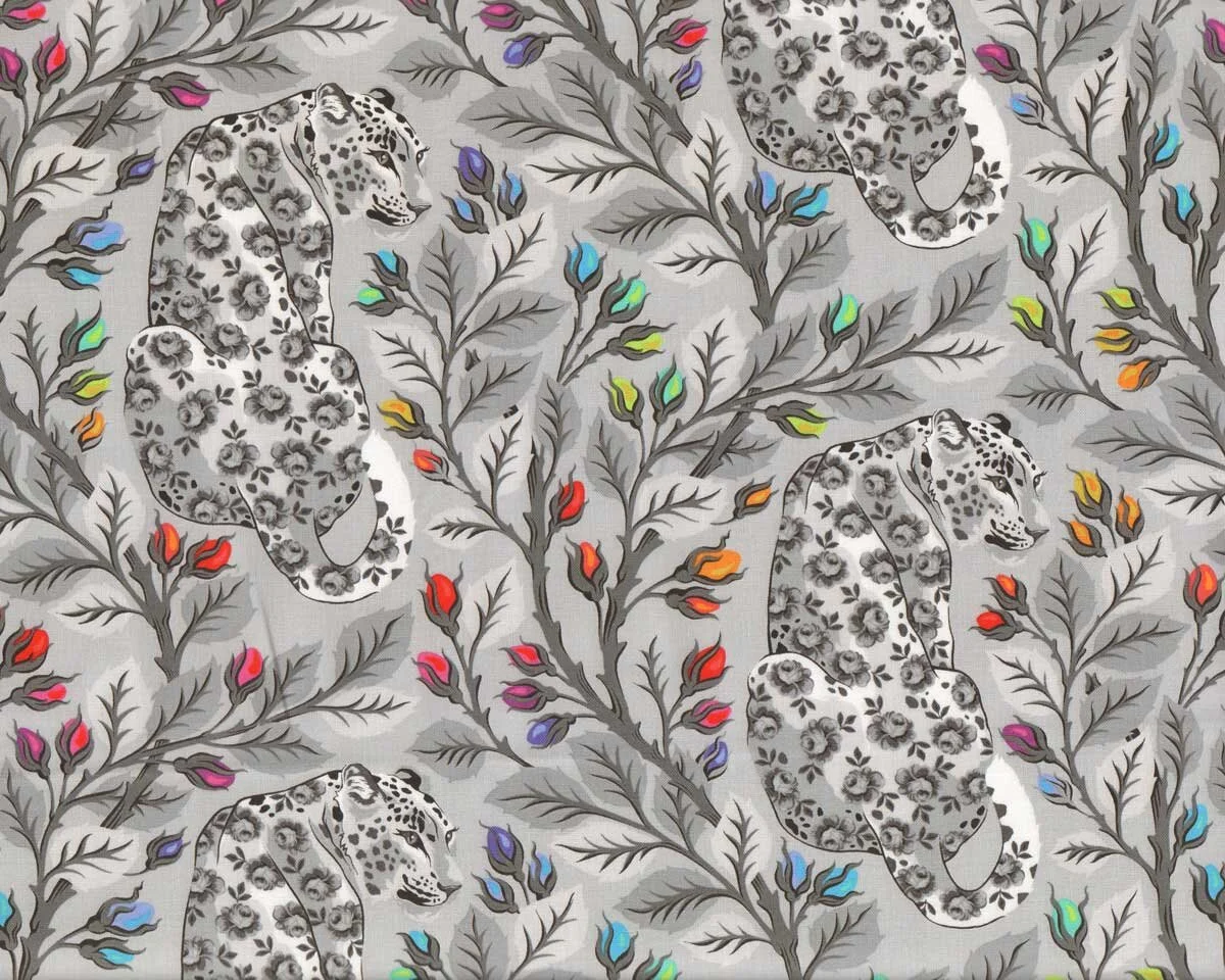 Patchworkstoff LINEWORK, Tiger, Tula Pink