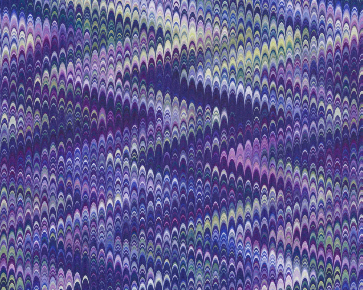 Patchworkstoff MARBLE ESSENCE, große Zacken, violett, In the Beginning