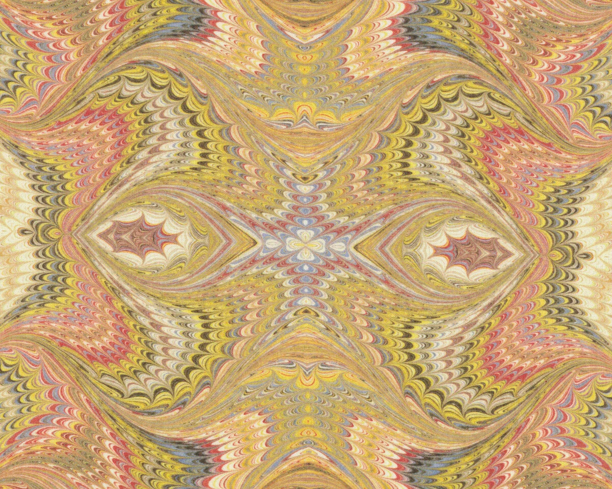Patchworkstoff MARBLE ESSENCE, Kaleidoskop-Muster, lindgrün, In the Beginning