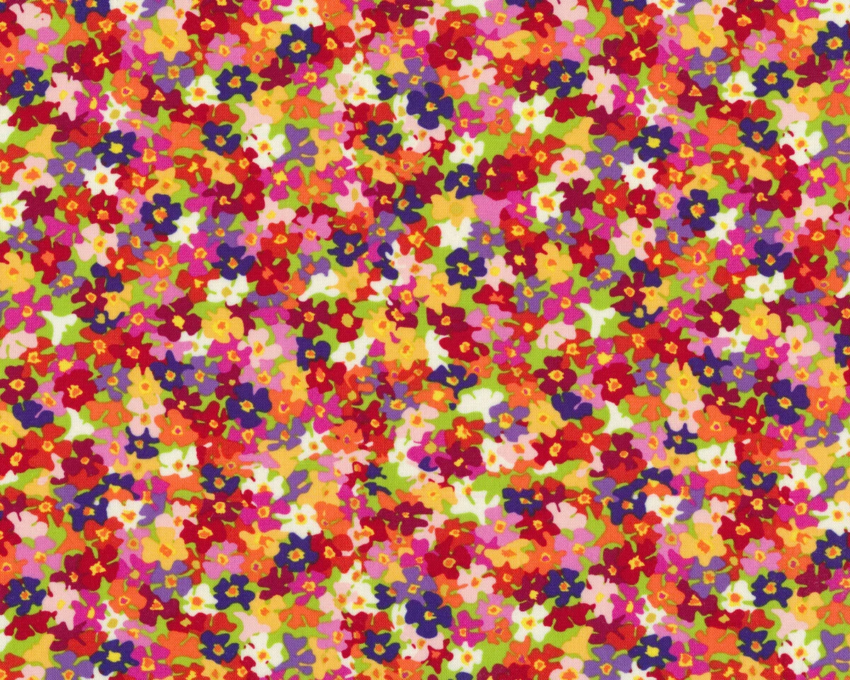 Patchworkstoff MIGRATION, Blumenwiese, Lorraine Turner