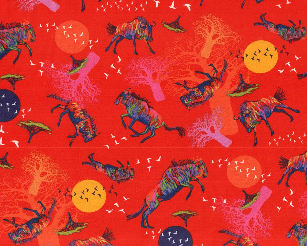 Patchworkstoff MIGRATION, Gnus, Lorraine Turner