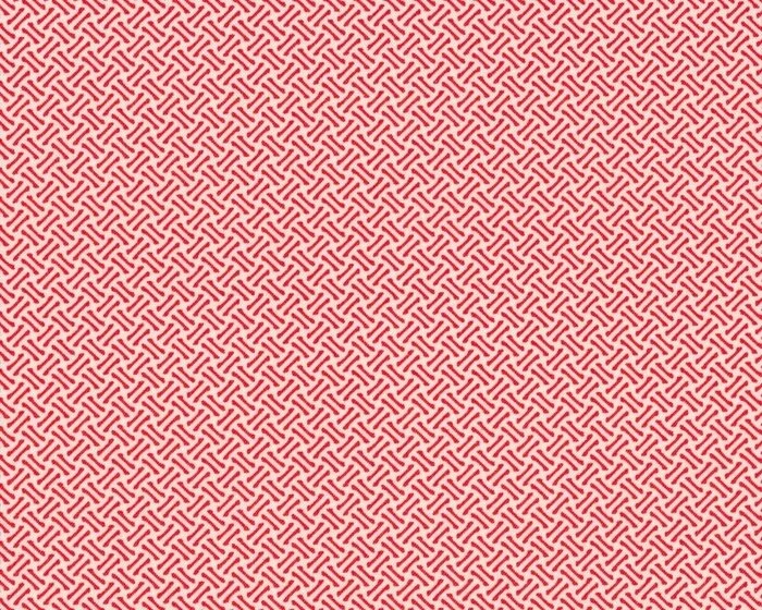 Patchworkstoff MISS KATE, Flechtmuster, rot, Moda Fabrics