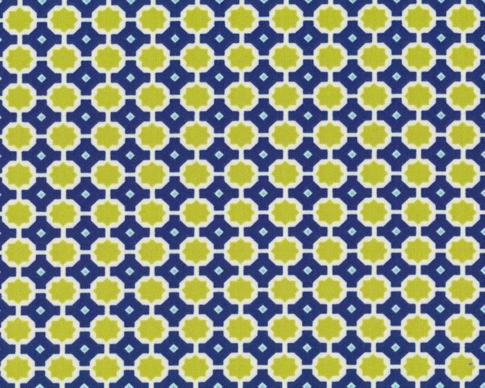 Patchworkstoff MISS KATE, Fliesenornament, blau-hellgrün, Moda Fabrics