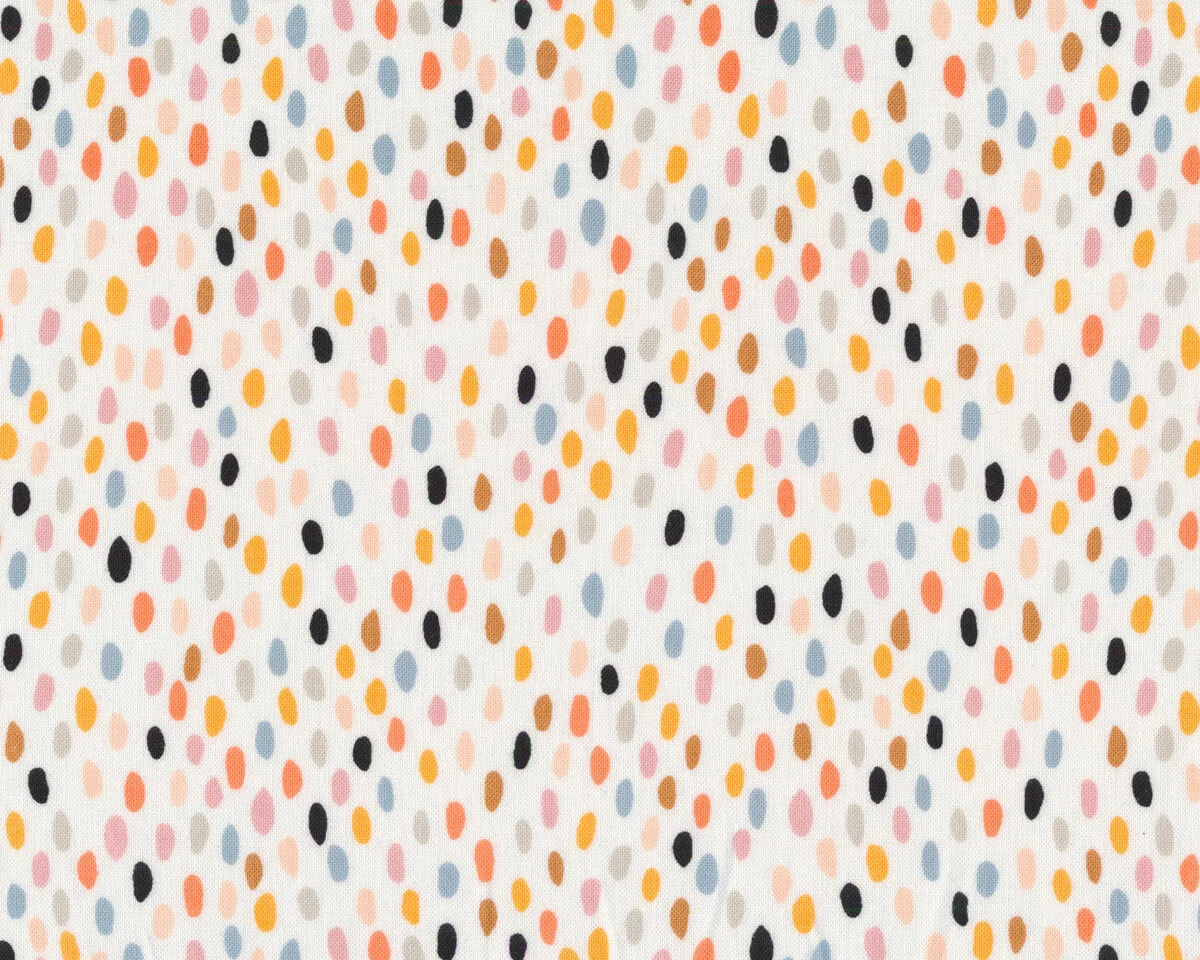 Patchworkstoff MOD CAT, Tupfen, weiß, Windham Fabrics