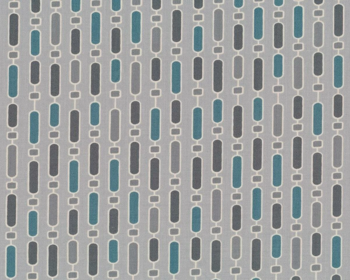 Patchworkstoff MODERN NEUTRALS, Ovalketten, grau-anthrazit, Moda Fabrics