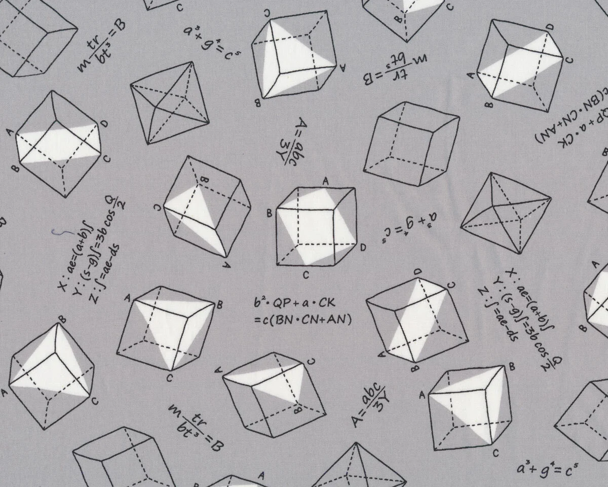 Patchworkstoff MUSINGS, Geometrie, grau, Robert Kaufman