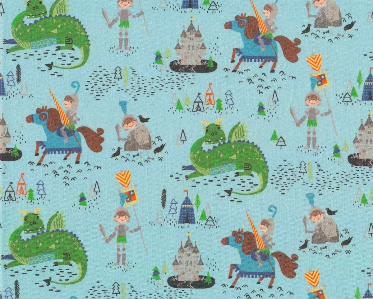 Patchworkstoff ONCE UPON A TIME, Ritter, Camelot Fabrics