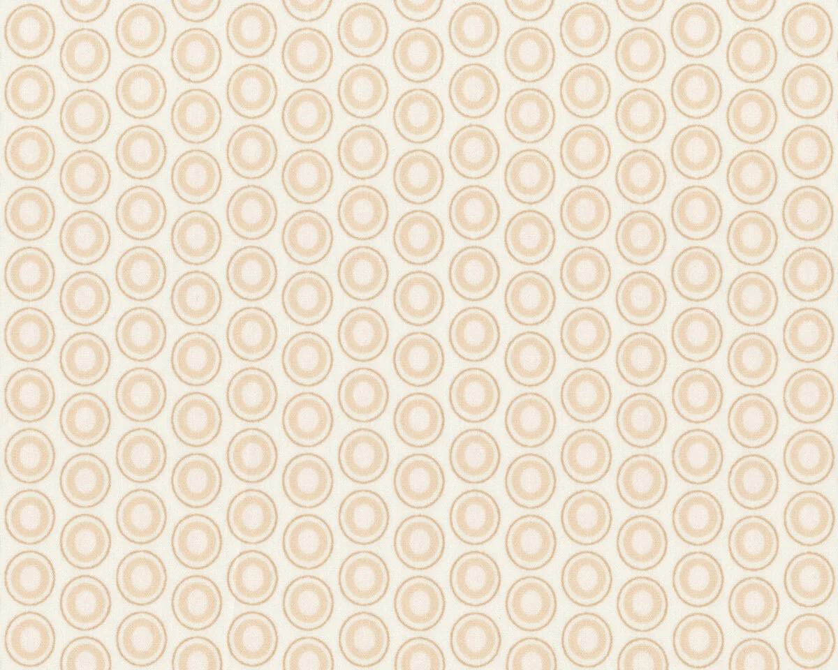 Patchworkstoff OVAL ELEMENTS, Pfauenaugen, hellbeige, Art Gallery