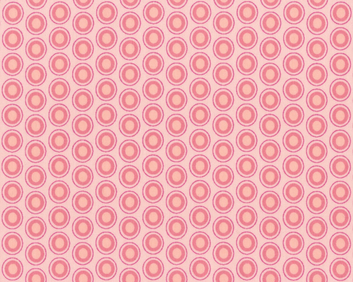 Patchworkstoff OVAL ELEMENTS, Pfauenaugen, lachsrosa, Art Gallery