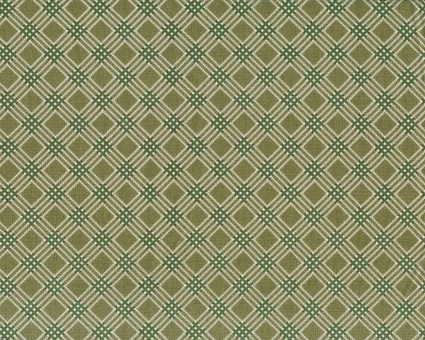 Patchworkstoff "Penelope" mit Diagonal-Karo, helles olive