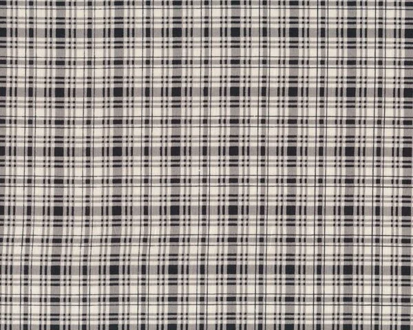 Patchworkstoff "Penelope" mit Karo-Muster, schwarz