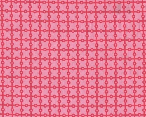 Patchworkstoff PILLOW & MAXFIELD mit Ring-Karo-Muster, pink