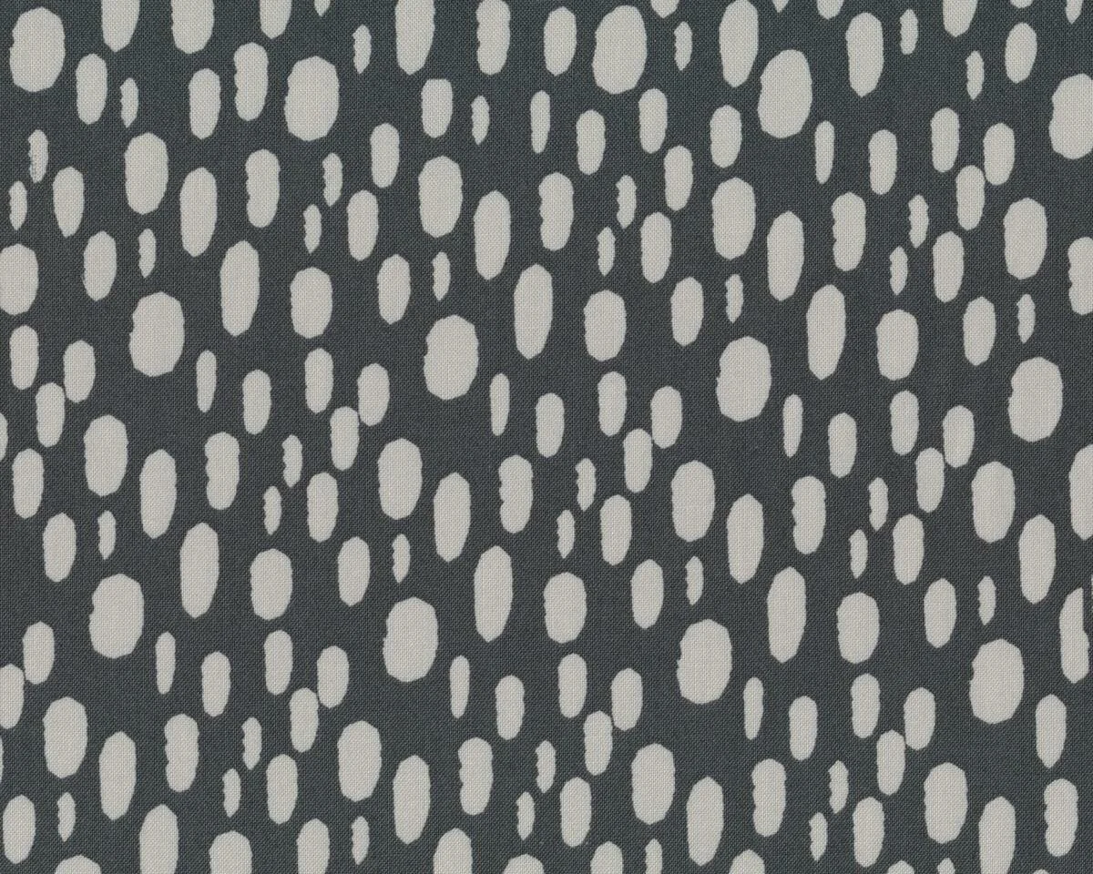 Patchworkstoff SERENITY, Tupfenovale, dunkelgrau-hellgrau, Moda Fabrics