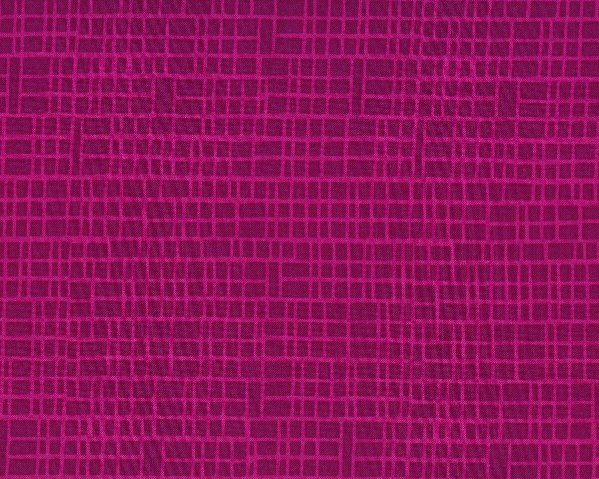 Patchworkstoff SIMPLY COLORFUL II, Rastergitter, aubergine-fuchsia, Moda Fabrics