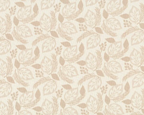 Patchworkstoff SOLSTICE, Blatt-Tannen-Zweige, beige, Moda Fabrics