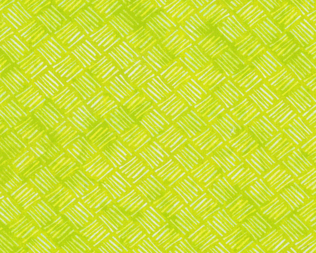 Patchworkstoff Soulshine and Daydreams, Strichel-Quadrate, limette, Kelly Rae Roberts