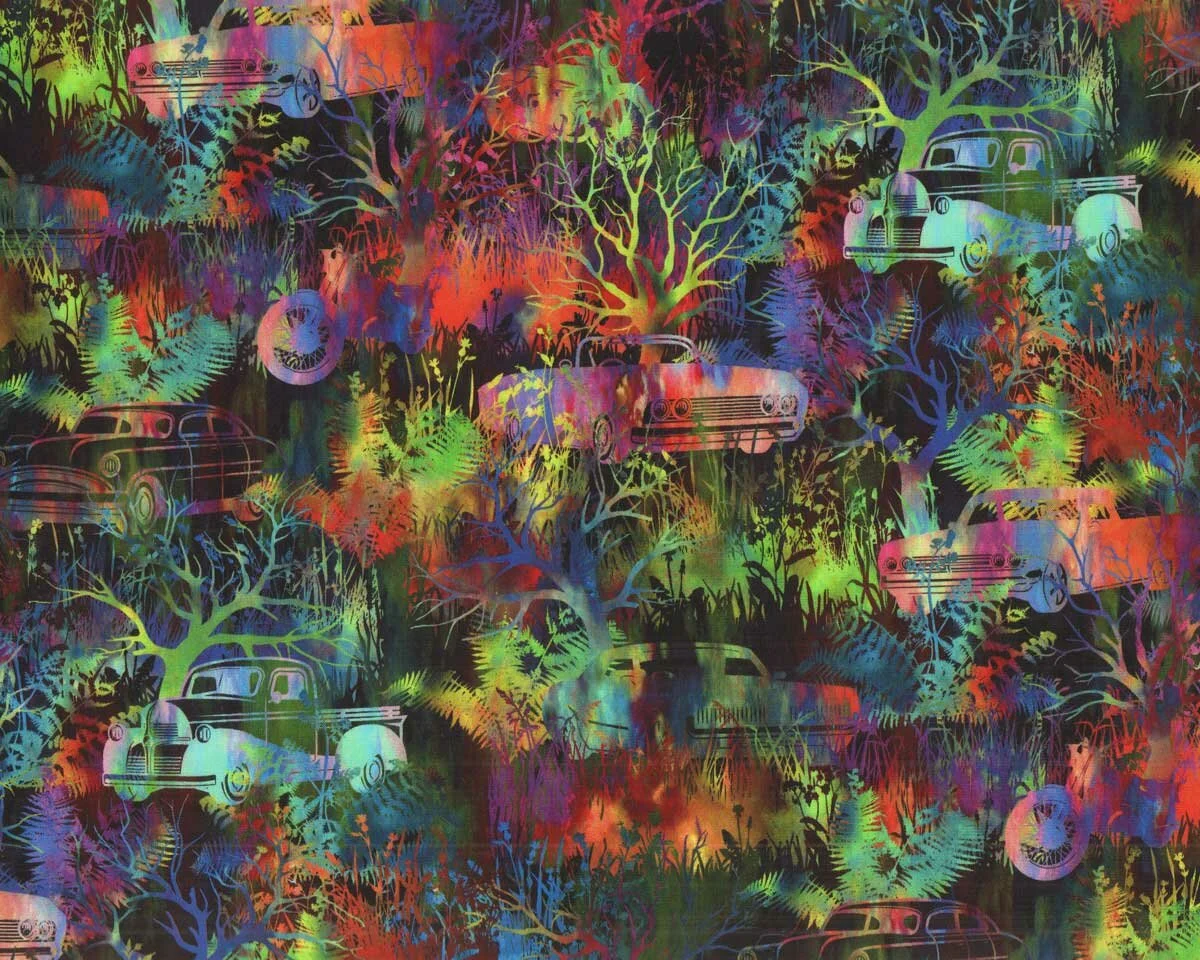 Patchworkstoff URBAN JUNGLE, Auto-Dschungel, In the Beginning