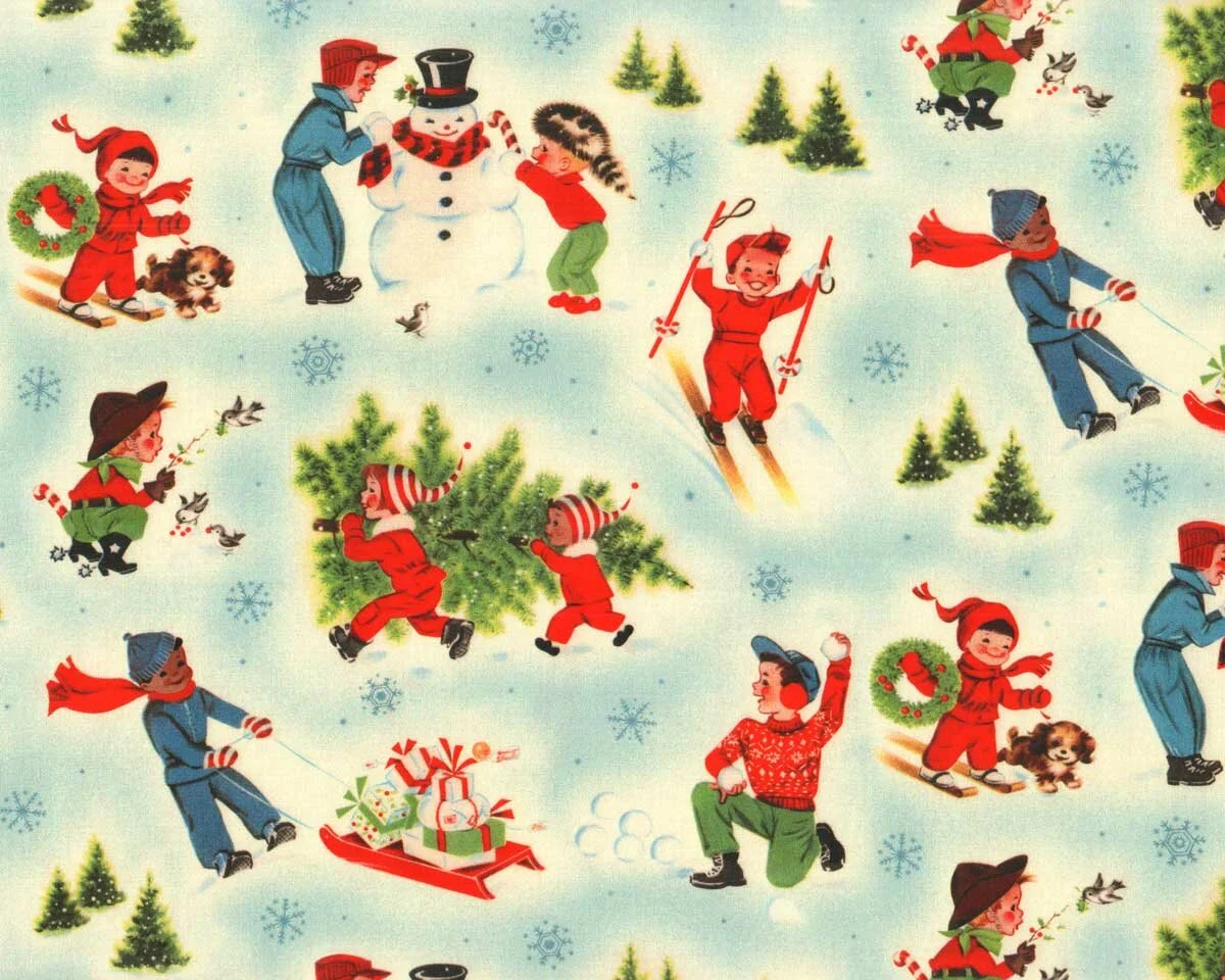 Patchworkstoff VINTAGE CHRISTMAS, Kinder, Michael Miller