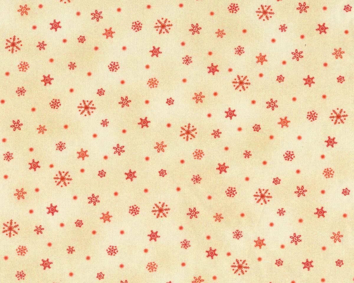 Patchworkstoff VINTAGE CHRISTMAS, Schneesterne, Michael Miller