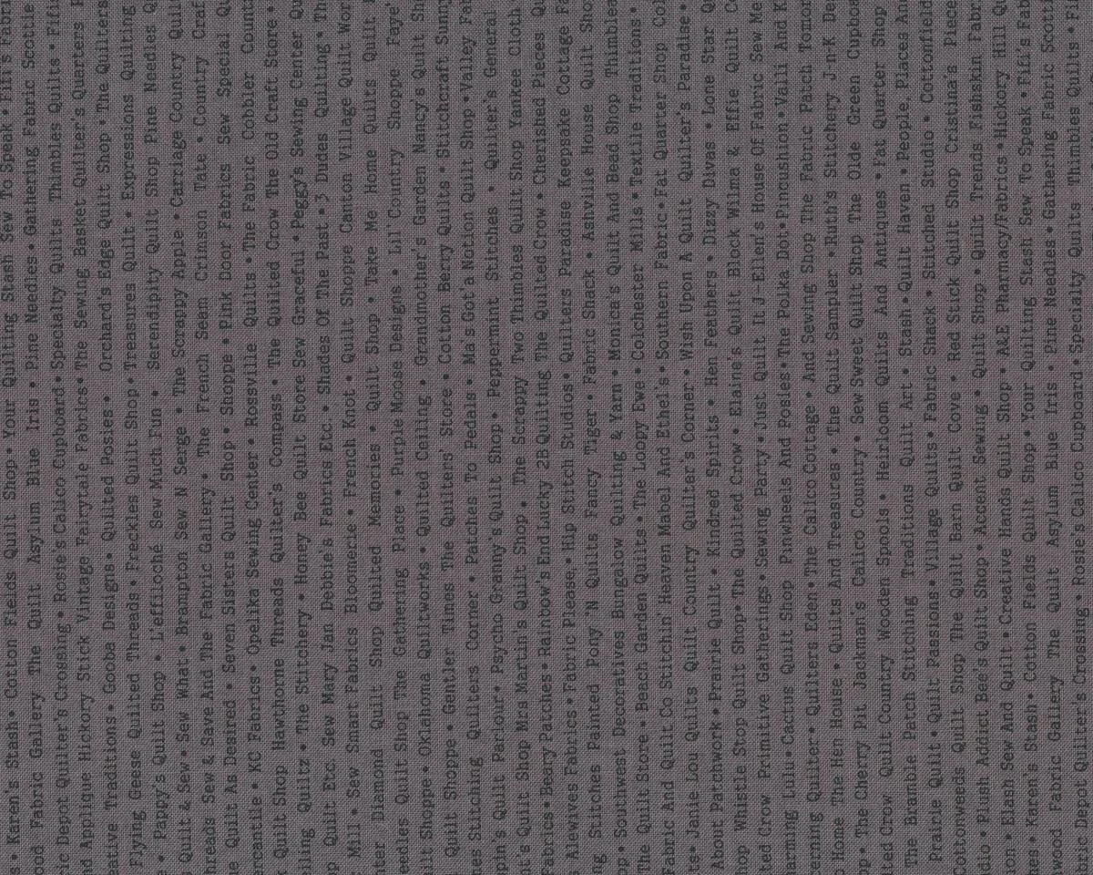 Patchworkstoff VOLUME II, Druckschrift, schlammbraun-schwarz, Moda Fabrics