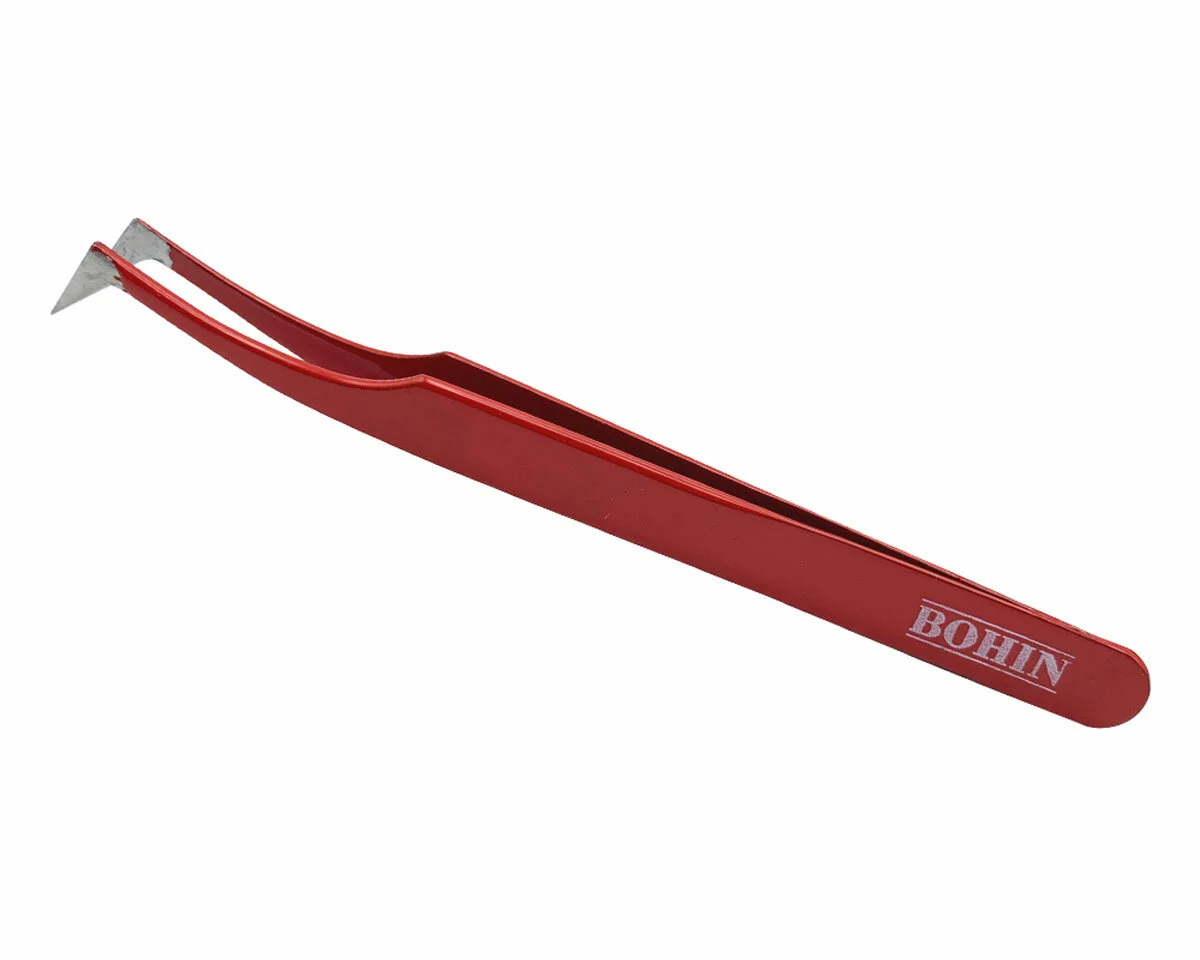 Pinzette PRÄZISION, 11,5 cm, rot, Bohin