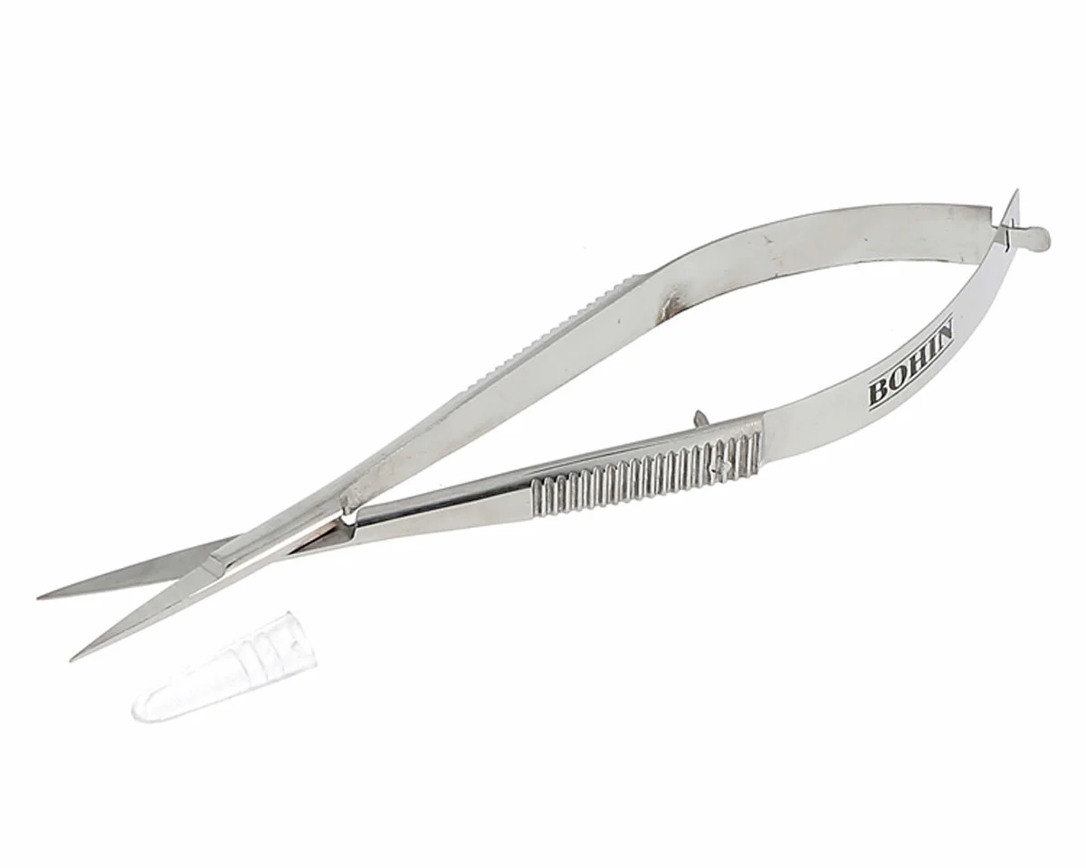 Pinzettenschere PRÄZISION, 13 cm, silber, Bohin