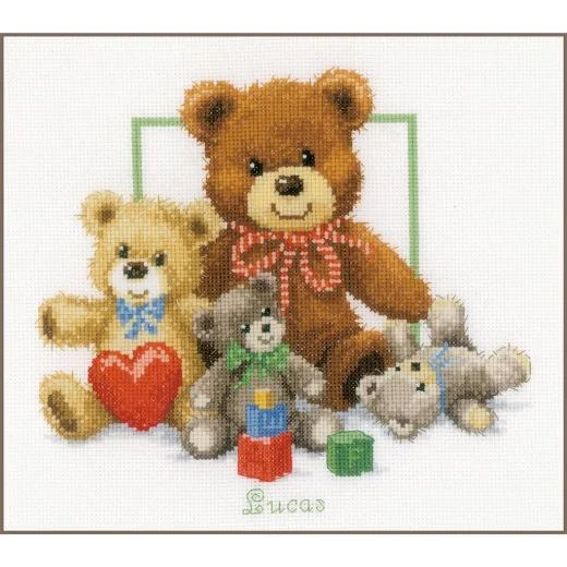 Vervaco - Geburtsbild KuscheligeTeddybären