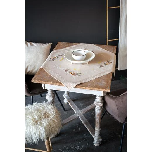 Vervaco - Tischdecke Winterlandschaft vorgedruckt