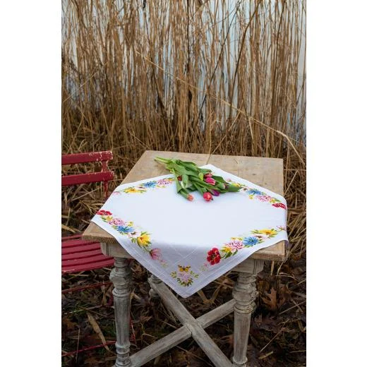 Vervaco - Tischdecke Blumen