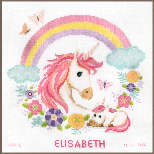 Vervaco - Geburtsbild Einhorn