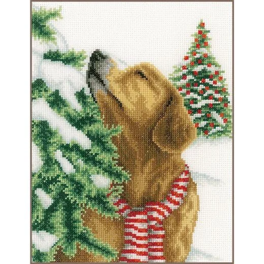 Vervaco - Hund in der Winterlandschaft