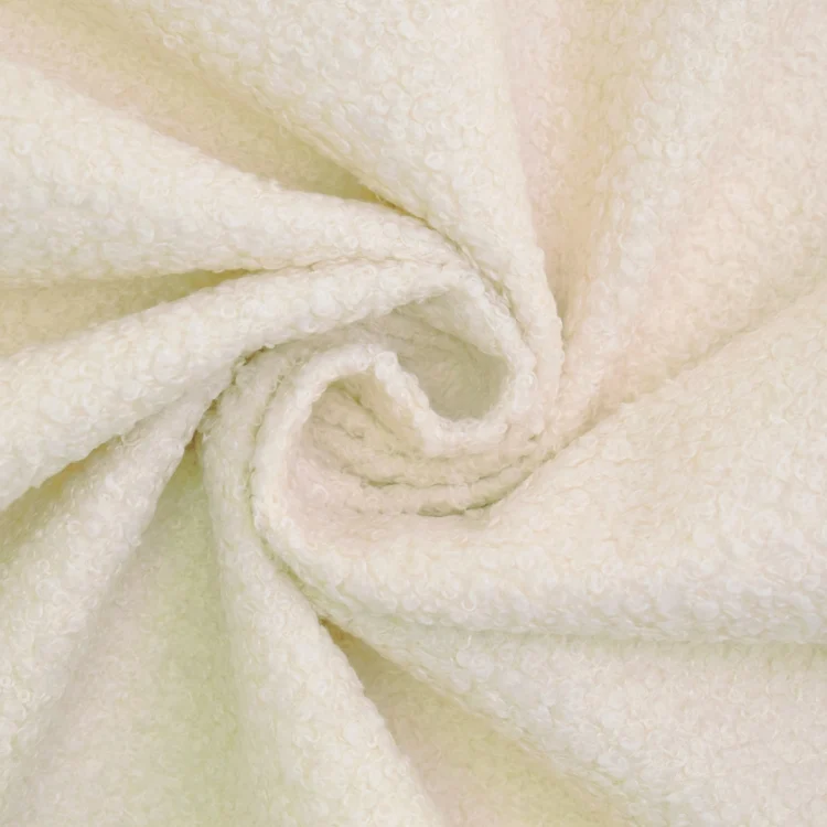Polsterstoff Bouclé Optik Larry, creme