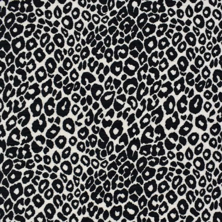 Polsterstoff Wild Chenille, schwarz