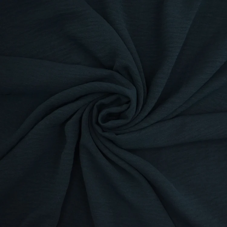 Polyester Krepp Uni, marineblau