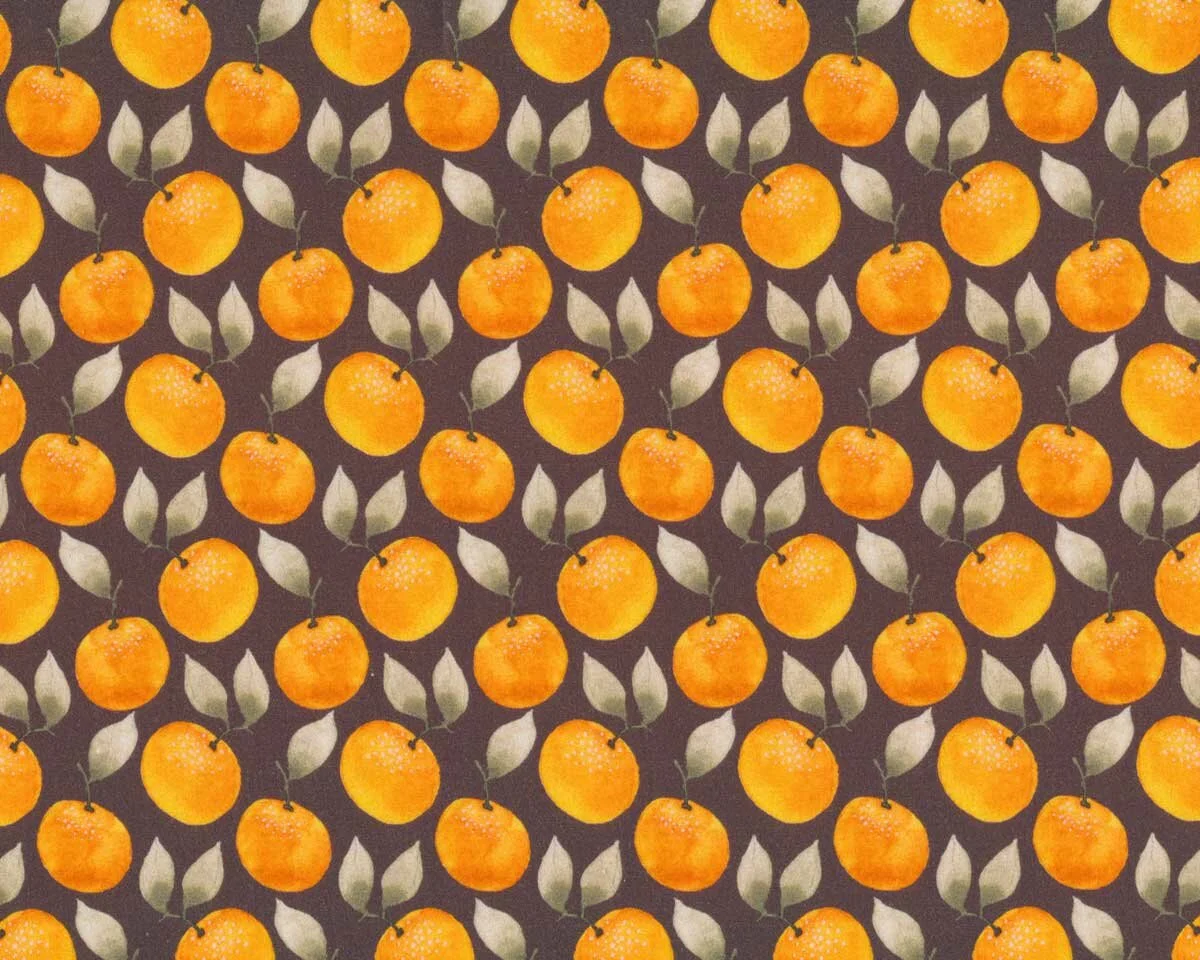 Popeline AUTUMN MANDI, Orangen, Hilco